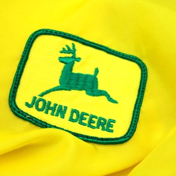 Vintage John Deere Jacket - Windbreaker in Yellow - Men's Small - Picture 2 of 9